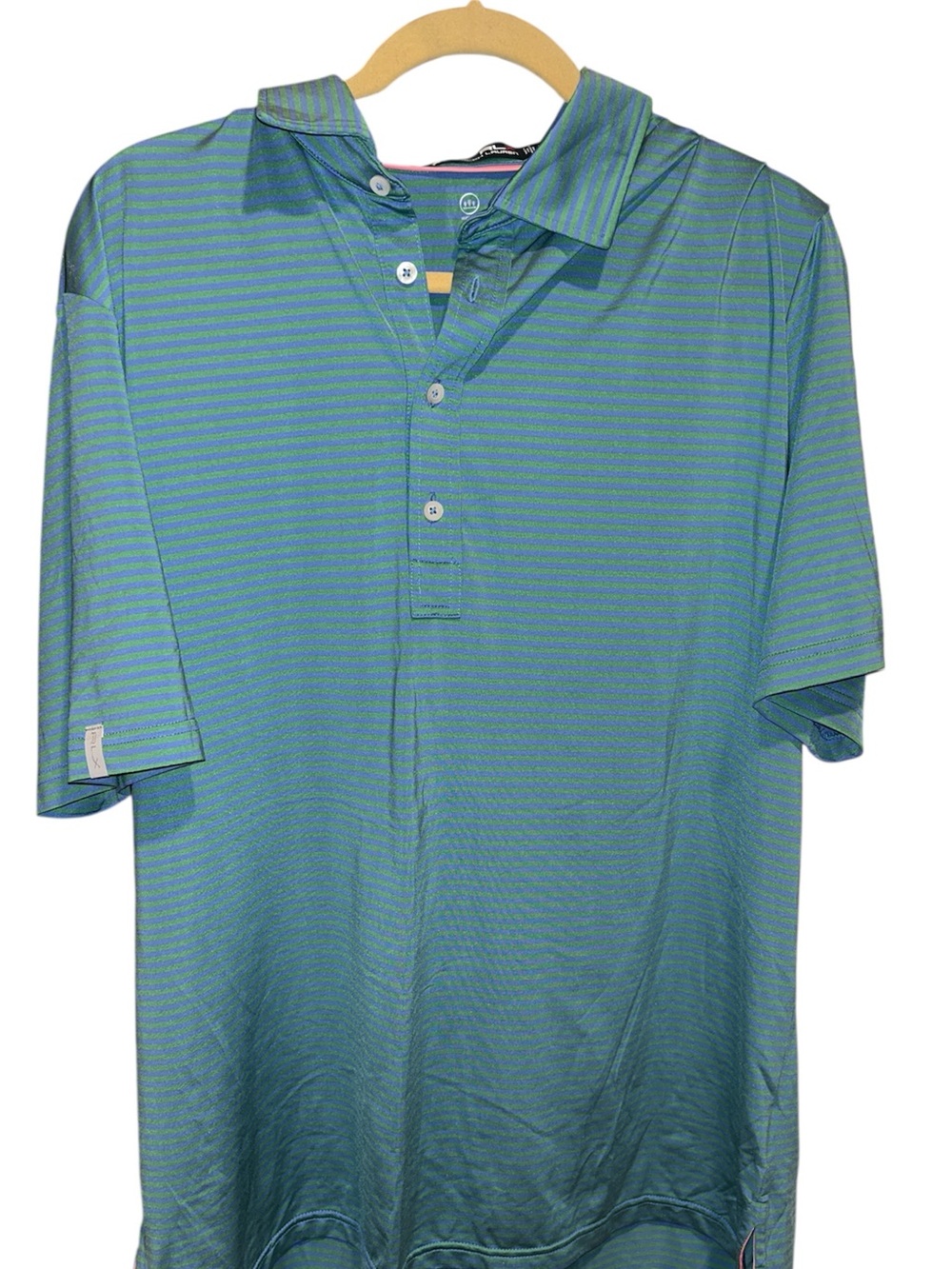 RLX Ralph Lauren Striped Classic Fit Performance Golf Polo | Size L